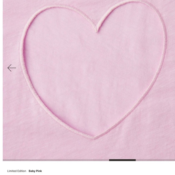 SKIMS Worn In Jersey Heart Micro Short Baby Pink BT-SHO-11133W Womens Size M NEW - Picture 4 of 9